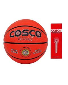 COSCO BASKET-BALL HI-GRIP-ORANGE-5 Winding: Nylon winding Contour loop shape.