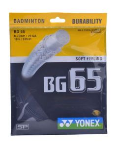 Yonex Badminton Gut/String BG-65 Durable Braided Fibre