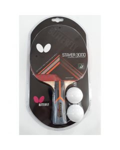 BUTTERFLY TABLE TENNIS PING PONG PADDLE BAT RACKET STAYER 3000 1.5 MM TRAINING 5831 SIZE-FULL