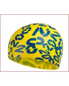 SPEEDO SWIMWEAR JUNIOR SLOGAN SILICON SWIMCAP EMPIRE YELLOW - 808386D690