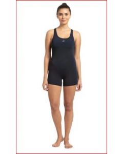 SPEEDO SWIMWEAR RACERBACK WOMEN LEGSUIT WITH FROCK MULTISIZE CHLORINE RESISTANT UPF 40 8FS276F132 truenavy - white