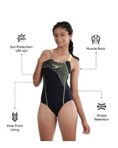 Speedo End VSHAPE Logo Muscleback nvy&lemon s 28 81345816860 ASYMMETRIC KINETIC WAVE DESIGN 