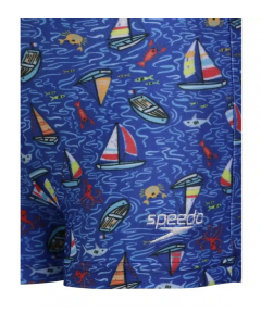 SPEEDO SWIMWEAR BOYS DIGITAL ALLOVER AQUASHORT TRUE C-BLUE 4Y 80539416829 NATICAL THEME - SAILBOAT PRINT 