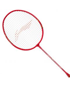 LI-NING  AYPU161-1 BADMINTON RACQUET MEGA POWER MP8 (F RED) string tension of up to 24 Lbs.